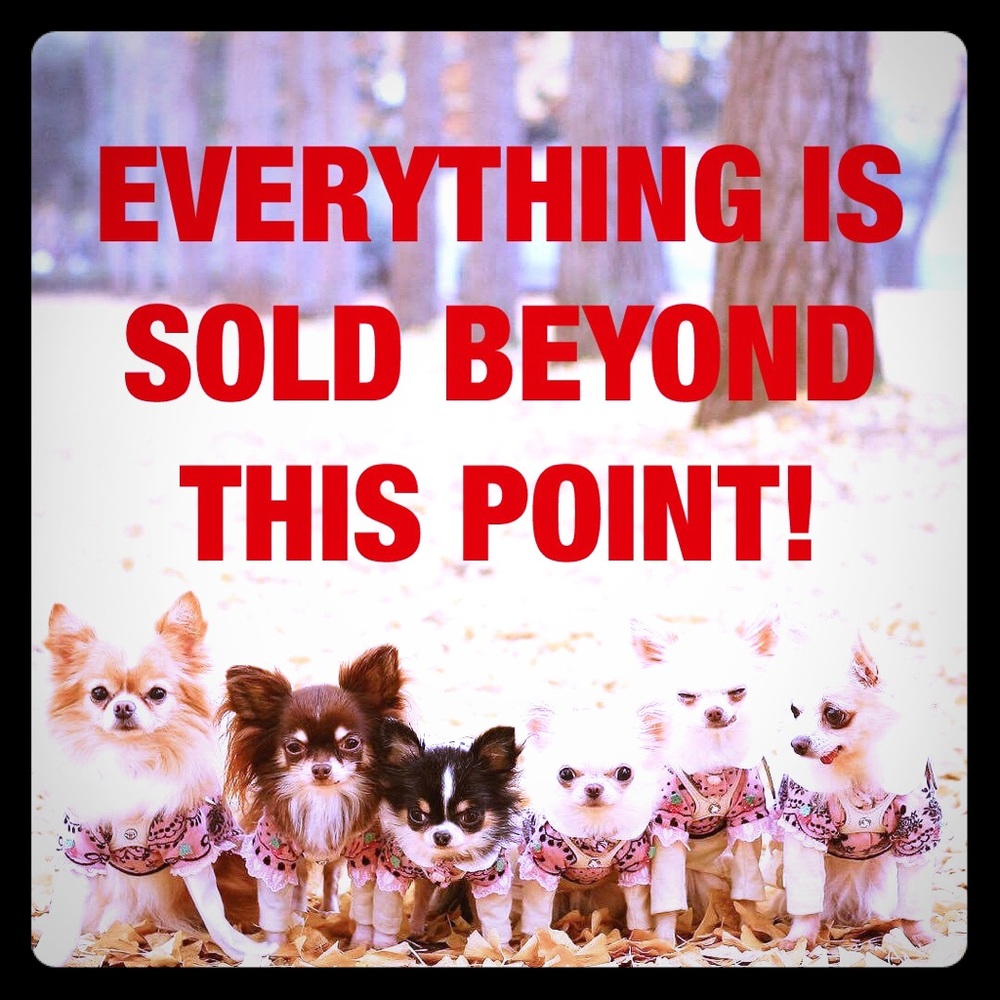 ⚠️ Everything is sold beyond this point.